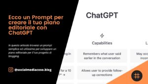 Read more about the article Ecco un Prompt per creare il tuo piano editoriale con ChatGPT